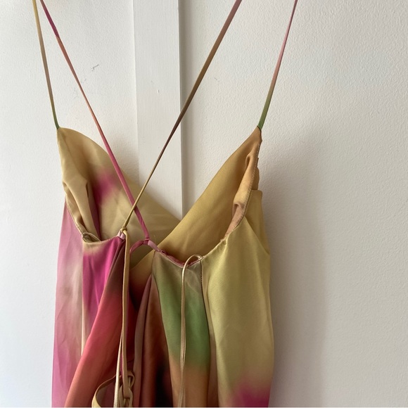 Zara Tie Dye Print Strap Slip Dress - Size Small - Picture 7 of 9